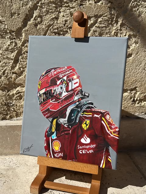 Œuvre motorsport d'Anna — leclerc rouge