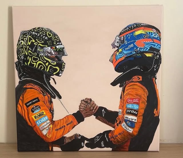 Œuvre motorsport d'Anna — norris piastri