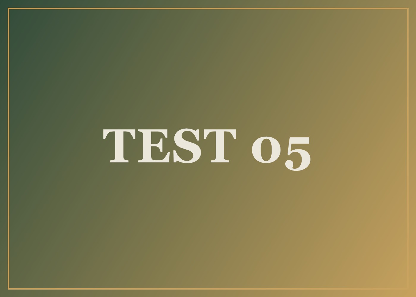 Test 05 - illustration de test